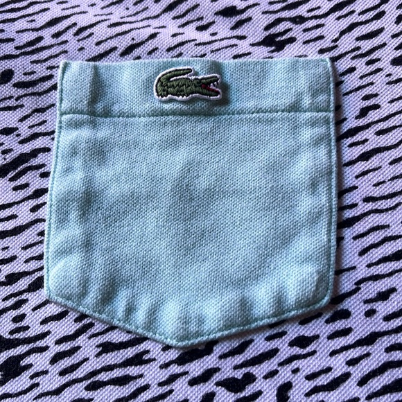 Lacoste L!VE Polo Shirt all over black print on white Lacoste Size 4 Medium - Picture 2 of 10